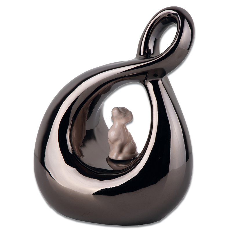 Urna-perro-infinito-metalizado-figura-rosa