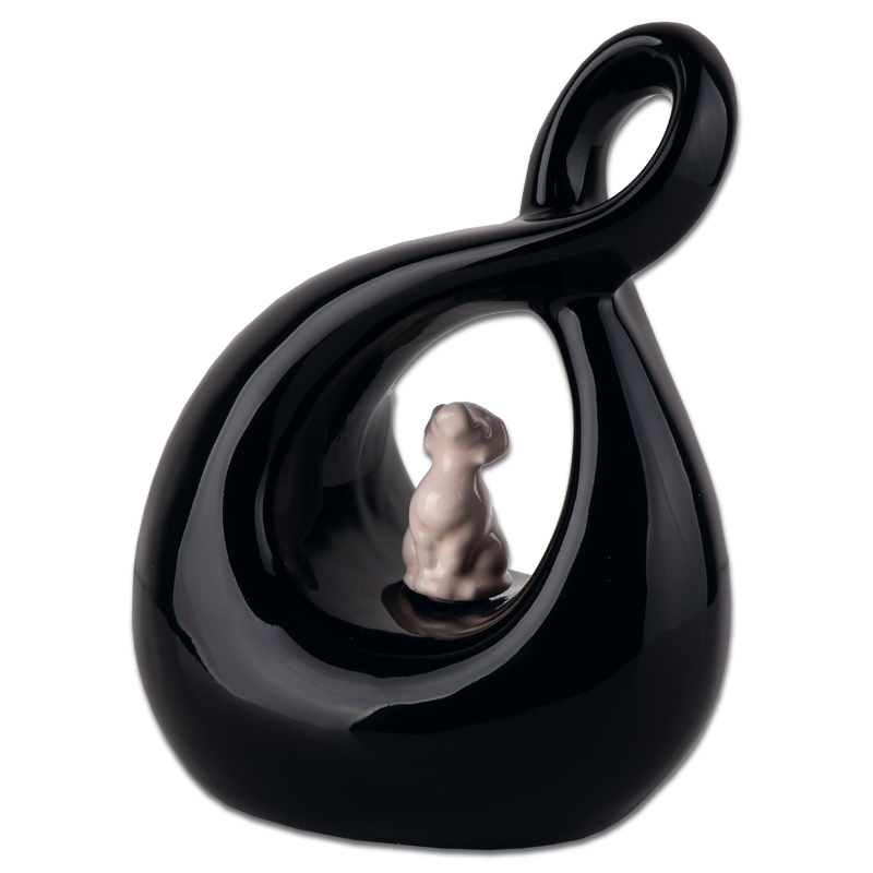 urna-mascota-perro-infinito-negra-con-figura-rosa