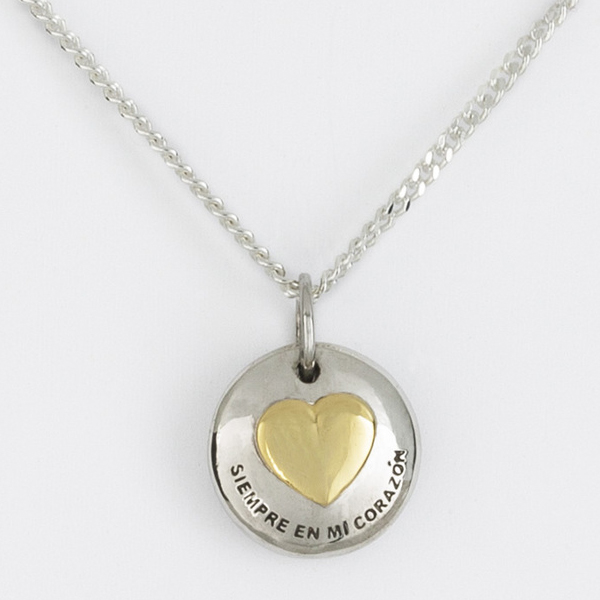 TGDJ Colgante Redondo De Plata De Ley Para Hombre, Con