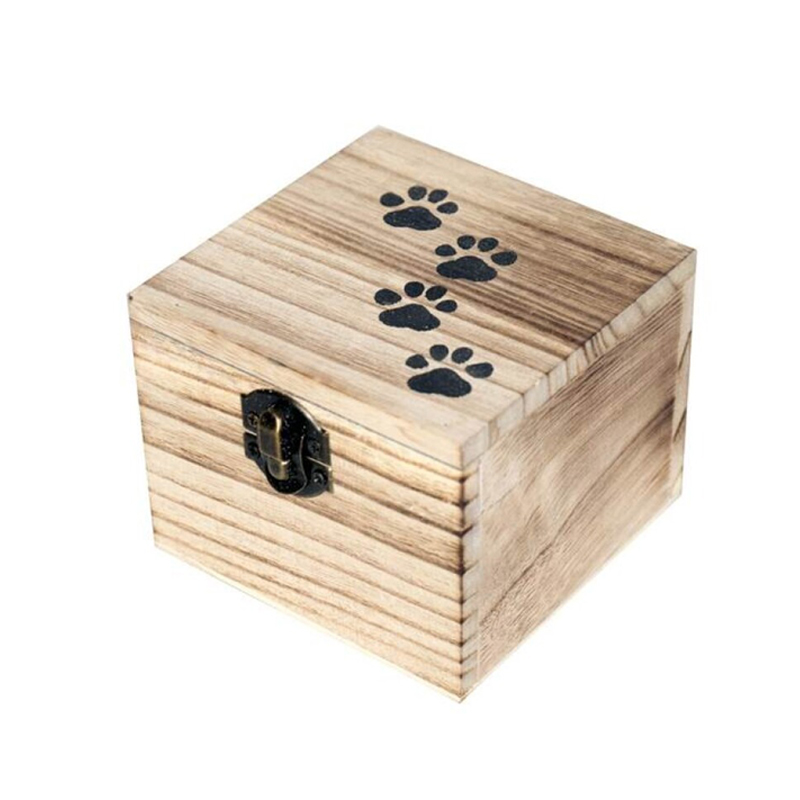caja urna de madera para mascotas pequeñas