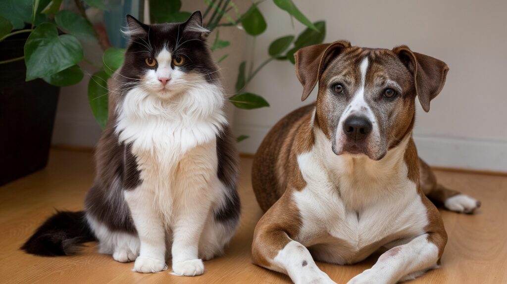 Despedida tranquila de una mascota en casa junto a su familia